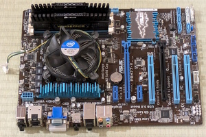 ASUSマザーボード P8H77-V + CPU(Core i7 3770) + DDR3 32GB★中古