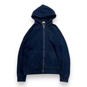 GREEN LABEL RELAXING グリーンレーベルリラクシング ジップアップパーカー フード パーカー コットン ネイビー M