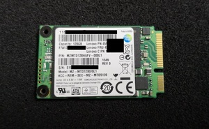 ((使用時間1401~1751時・3枚限定！)) SAMSUNG SSD 128GB MZ-MTD1280/0L1 mSATA 