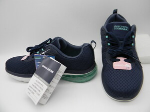 ■♪【 SKECHERS 】◆ スニーカー（２３ｃｍ）濃紺 ネイビー スケッチャーズ