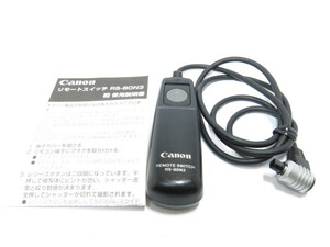 【 作動確認済み 】Canon REMOTO SWITCH RS-80N3 キヤノン リモートスイッチ 説明書付き [管3584CN]