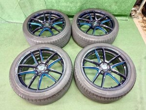 ウェッズ　スポーツ　RN-55M ホイール付き　245/40R19　スカイライン　フーガ　8.5J　+45　114.3　上尾