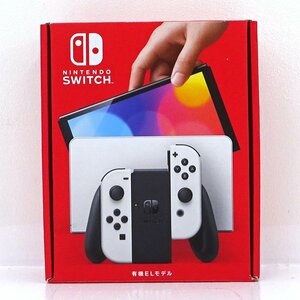 ★中古★Nintendo Switch 本体 Joy-Con(L)/(R)ホワイト 有機ELモデル HEG-S-KAAAA (ニンテンドースイッチ/1円～)★【GM649】