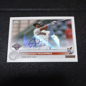  2022 TOPPS Pro Debut Alexander Ramirez Auto