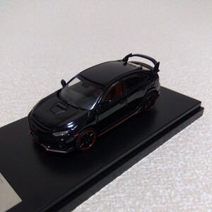 1/64 LCDホンダシビックタイプR Type R FK8 ダイキャストモデル車左ハンドル完成品 (黒)