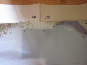 古地図　中津　　20万分の1 地勢図　◆　昭和51年　◆　山口県　大分県　福岡県　