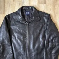 極美品  OLD GAP 90s 牛革 レザージャケット オールドギャップ 黒