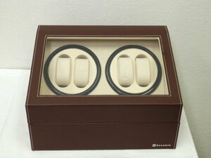 6696 現状品売切り☆ ジャンク Eunomia ワインディングマシーン 時計 収納 ケース 10本 部品取りなどに