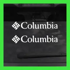 Columbia カッティングステッカー ２枚セット  文字切り抜きタイプ