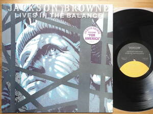 ●LP ジャクソン・ブラウン / ライヴズ・イン・ザ・バランス ◎ JACKSON BROWNE / LIVES IN THE BALANCE 米オリジナル盤 個人所蔵品 美品●