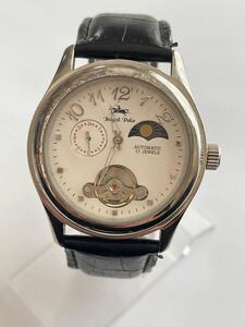 【No、06】中古ROYAL POLO ロイヤルポロ　AUTOMATIC メンズ腕時計 17石 稼働品　現状渡し