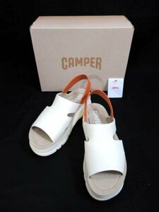 カンペール CAMPER サンダル K200848-005 ベージュ 約23.5-24.0cm アウトソール高5cm バックストラップ 箱入り 中古 ■