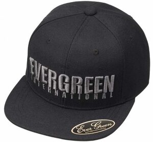 エバーグリーン★EVERGREEN★EGフラットキャップタイプ1★#ブラック