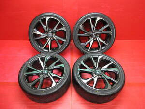 ★イボ付き★ ホンダ FK7 シビック純正18インチホイール 4本 8J +50 5H 114.3 YOKOHAMA ADVAN Neova AD08R 235/40R18 CIVIC ハッチバック