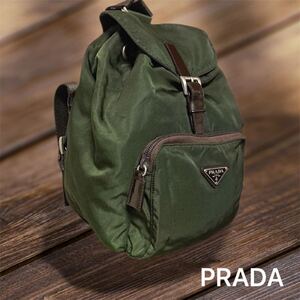 66Y241222X 美品 PRADA プラダ レディース ミニリュック バックパック 検 スモール ブリーフケース トートバッグ ショルダーバッグ レザー