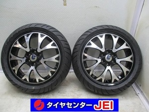 バイク 前二輪 電動 130/60-13 3.5Ｊ 6穴 MAXXIS 三輪 四輪 中古タイヤアルミホイール2本セット送料無料(MA13-4120）