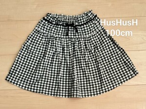 HusHusH ハッシュアッシュ■ギンガムチェック柄 スカート■100cm