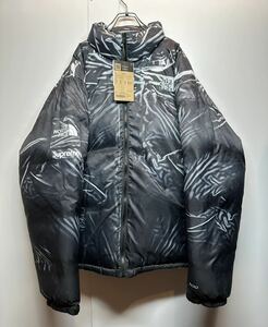 【XL】新品 Supreme THE NORTHFACE PRINTED NUPTSE JACKET BLACK シュプリーム ノースフェイス プリント ヌプシ ジャケット ブラック G2371