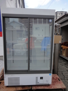 X1　★美品★　フクシマ　リーチイン冷蔵ショーケース　　MSU-120GHWSR　2018年製　488L　中古　業務用