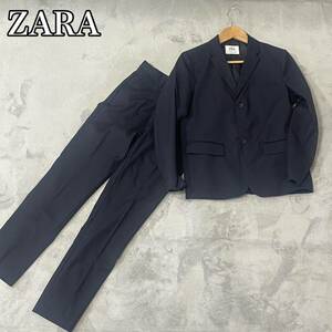 【美品】ZARA ザラキッズ フォーマル スーツ ネイビー セットアップ 紺 13-14 160cm