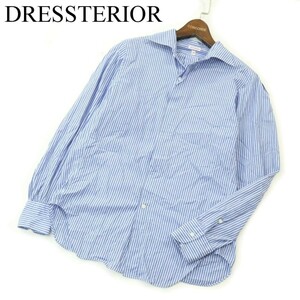 DRESSTERIOR ドレステリア 通年 ストライプ★ 長袖 シャツ Sz.38　メンズ　A3T09536_8#C