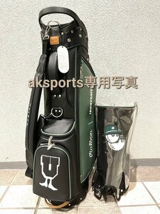 期間限定値下げ★在庫処分僅か★新型マルボンゴルフ　malbon golf キャディバッグス　スタンドキャディバッグ　グリーン