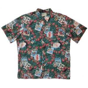 レインスプーナーアロハシャツ　 前開き B.D Mele Kalikimaka 3XL