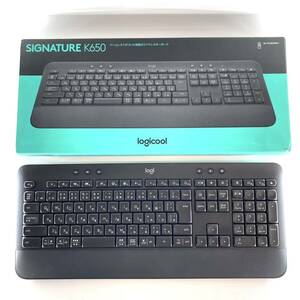 SH★ 1円スタート キーボード ワイヤレスキーボード ロジクール logicool SIGNATURE K650 無線Bluetooth 動作確認済 箱付