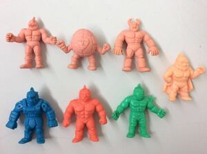 昭和レトロ 当時物 【 キン消し まとめて 】 中古品 サムソン/ゼブラ/ザ・マリー/ジョーズマン/キン肉大王/ソルジャー/バッファローマン