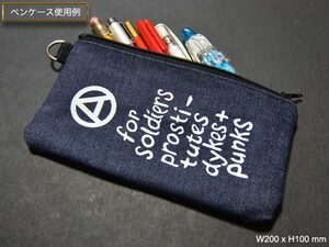 [オリジナル]ペンケース・小物入れ [SEDITIONARIES]セディショナリーズ調プリント 送料無料♪♪