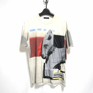 希少【PRADA プラダ】LIMITED EDITION ロゴ 総柄/アートパターン/半袖 カットソー Tシャツ 