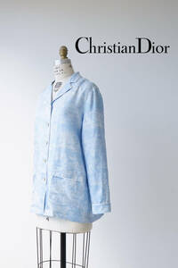 Christian Dior クリスチャン ディオール トワル ドゥ ジュイ シルクツイル パジャマ シャツ ジャケット size F34 1107484