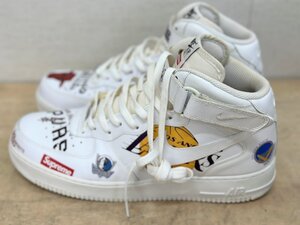 ★送料無料★Supreme×NBA×Nike■AIR FORCE 1 MID‘07 エアフォース ホワイト 白 31cm シュプリーム スニーカー★埼玉発送★ゆ