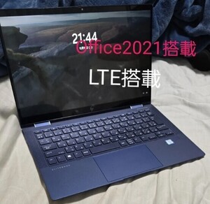 1円スタートOffice2021搭載 HP Elite Dragonfly タッチディスプレイ コンバーチブルPC CPUCore i5-8265U/メモリ8GB/SSD256GB/Windows11 Pro