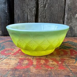 【1960-1976 USA vintage】Fire-King Kimberley bowl Green ファイヤーキング キンバリー ボウル グリーン