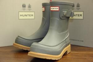 未使用 HUNTER (ハンター) オリジナル モックトゥ ショート レインブーツ / UK7 / 雨具 / 長靴