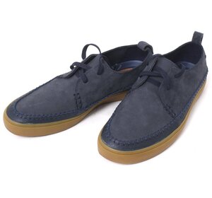 24.5cm Clarks Kessell Craft 定価18,700円 size6 1/2 ネイビー 26141021 クラークス ケッセルクラフト レザー