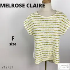 訳あり MELROSE CLAIRE メルローズクレール トップス 花柄レース