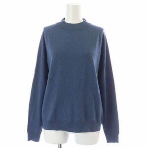 マックスマーラ ウィークエンドライン MAX MARA WEEKEND LINE ニット セーター 長袖 ハイネック 青 ブルー /AT20 レディース