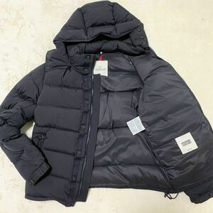 1円〜 【超希少 / 極美品】 モンクレール MONCLER ダウンジャケット ブラック ネイビー サイズ2 現行 DODOUNE ELASTIQUE フード付 アウター