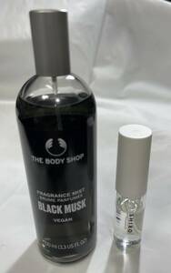 12989 THE BODY SHOP ボディショップ BLACK MUSK ブラックムスク フレグランスミスト 100ml /SHIRO サボン オードパルファン 10ml 数回使用