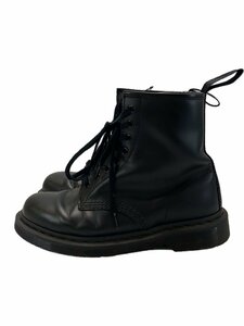 Dr.Martens◆8ホールブーツ/UK7/BLK/レザー/14353/使用感有・靴底消費・靴ひも汚れ