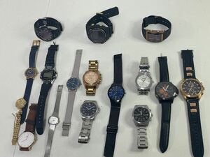 11151h ブランド腕時計 まとめて 16本 MECALITH TOMMY HILFIGER SUUNTO MONTANA MICHAEL KORS SKAGEN WIRED SWISS MILITARY HANOWA 腕時計