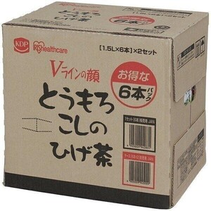 とうもろこしのひげ茶1500ml （6本シュリンク×2セット・ケース販売用） アイリスオーヤマ メーカー直送 YBD634