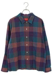 シュプリーム SUPREME Plaid Flannel Shirt サイズ:M フランネルチェック長袖シャツ 中古 BS99