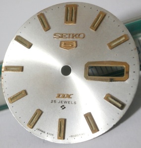 文字盤 SEIKO 5 DX 25石 28mm 6106-8020T メンズ腕時計パーツ セイコー ファイブ デラックス 25 Jewels 部品 パーツ フェイス