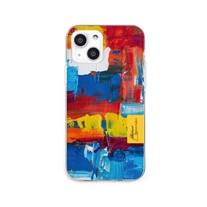 まとめ得 dparks ソフトケース for iPhone 13 mini Painting Blending POP DS21121i13MN x [2個] /l