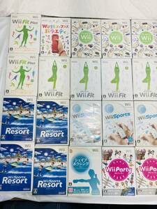 Wii Wソフト 大量まとめ セット Wii Fit Plus Sports Resort PARTY シェイプボクシング HY-240808202