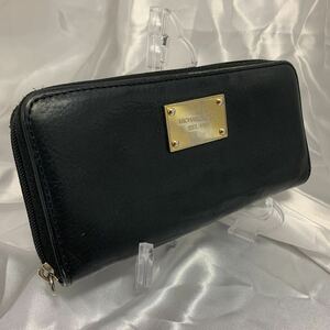 【WL 32 】 MICHAEL KORS マイケルコース　レザー　ラウンドファスナー　長財布