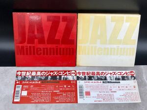 A、　ジャズ・ミレニアム 赤盤・白盤 (オムニバスバス)[動作未確認] 帯付CD 2枚まとめて JAZZ Millennium 